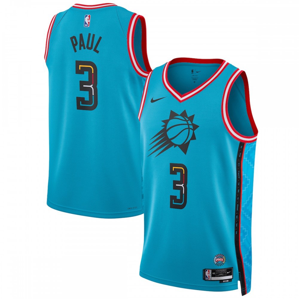 Chris Paul Phoenix Suns Unisex 2022/23 Swingman Jersey - City Edition - Turquoise-Pro Kit Vault | Brand New 26/27 Sports Jerseys